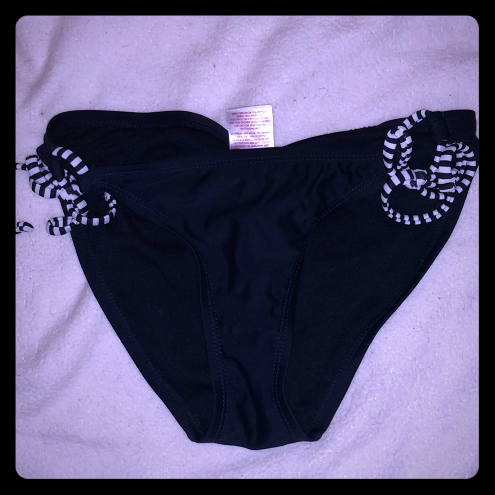 Navy Swim Bikini Bottoms Size Small